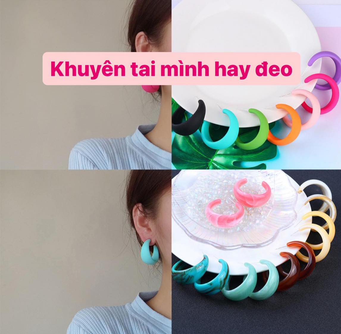 hoa tai hienday99 đeo